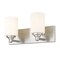 Z-Lite Soledad Vanity, 2-Light, 16.25 In.W x 6 In.L x 7.5 In.H, Brushed Nickel/White 485-2V-BN - alternate 4
